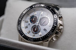※ 美品 CITIZEN エコドライブ E610-S062977 ホワイト パンダダイヤル 腕時計の商品画像