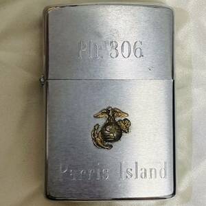 SK ZIPPO ジッポ　オイルライター　1972年　Parris island　硫黄島　シルバー　ヴィンテージ