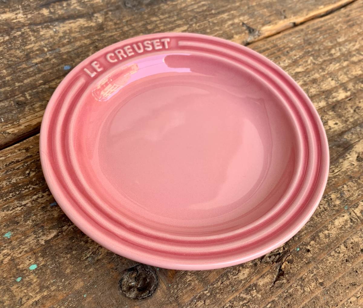 ★Handmade★Unused★LE CREUSET★Le Creuset★Round★Plate★15cm★Rose quartz★Stoneware★Cold resistant★Heat resistant★Tableware★Plates★2, Western tableware, plate, dish, others