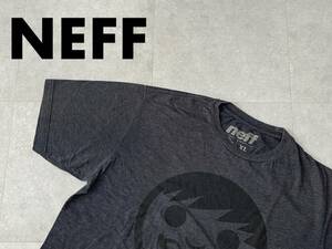 ☆送料無料☆ NEFF ネフ USA直輸入 古着 半袖 Tシャツ メンズ XL ダークグレー トップス 中古 即決 