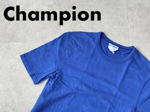 ☆送料無料☆ Champion チャンピオン USA直輸入 古着 半袖 ロゴ Tシャツ メンズ S ブルー トップス 中古 即決