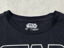 ☆送料無料☆ STAR WARS スターウォーズ USA直輸入 古着 半袖 モノクロ プリント Tシャツ メンズ M ブラック トップス 中古 即決_画像4