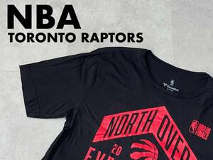 ☆送料無料☆ Fanatics USA直輸入 古着 NBA Toronto Raptors トロント・ラプターズ Tシャツ メンズ S ブラック トップス 中古 即決