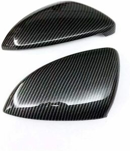 * new goods * Golf 7 Golf 7.5 door mirror cover black carbon style left right 2 piece set 