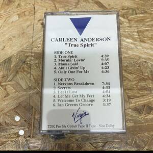 シHIPHOP,R&B CARLEEN ANDERSON - TRUE SPIRIT アルバム,MEGA RARE!! TAPE 中古品