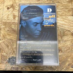 シHIPHOP,R&B D-KNOWLEDGE - ALL THAT AND A BAG OF WORDS アルバム,INDIE TAPE 中古品