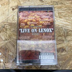 シHIPHOP,R&B LIVE ON LENOX AVE. THE ALBUM アルバム,名作! TAPE 中古品