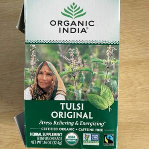 オーガニック　トゥルシーティー　16包　organic tulsi tea iherb 購入