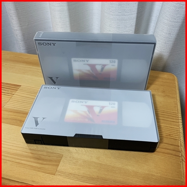 SONY VHSテープ　120分　2本組　シュリンク付き