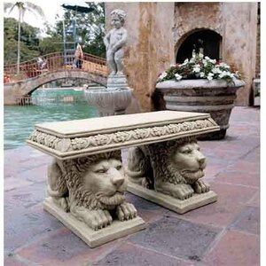 セント・ジョーンズ・スクエア（広場）のベンチ 大きなライオン台座彫像 彫刻/ ガーデニング 庭園（輸入品