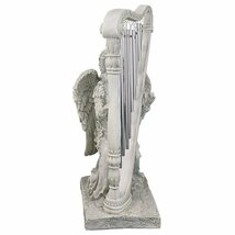 ハープ（音楽）を奏でる天国の天使彫像 彫刻フィギュア/ 守護天使エンジェル ガーデン 庭園[輸入品_画像4