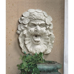 ハフォッド・マンション グリーンマン 噴水の壁彫刻 彫像、ガーデニング 庭園 神話(輸入品)