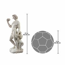 西洋彫刻 バッカス （ディオニュソス神）彫像 ミケランジェロ作 レプリカ 古代ギリシャ神話（輸入品_画像3