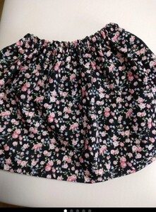 ハンドメイド 花柄スカート 90~100