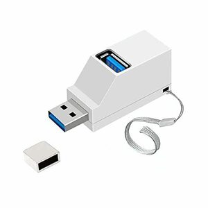 ALLVD USBハブ 3ポート USB3.0＋USB2.0コンボハブ 超小型 バスパワー usbハブ USBポート ホワイト 