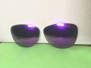交換用レンズ パープル 偏光 ミラー OAKLEY FROGSKINS PURPLE POLARIZED 紫 オークリー フロッグスキン レンズ拭き付