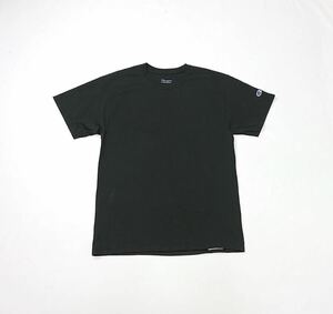 (未使用) Champion チャンピオン // 半袖 マークワッペン Tシャツ・カットソー (黒) サイズ M