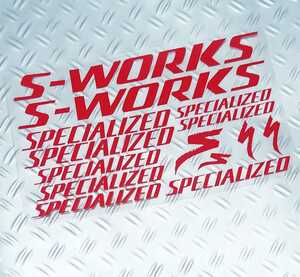 A 大赤 スペシャライズド SPECIALIZED S-WORKS ステッカー ロードバイク 自転車 スプリント ヒルクライム トライアスロン 弱虫ペダル