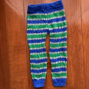 GO SPROUT・ゴースプラウト・スパッツ・レギンス・ブルー×グリーン×グレー・80~90