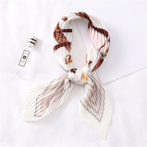  new goods .. shape pleat scarf 70cm lady's stole to coil person neck origin stylish decoration scarf B-02