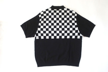 (L)Supreme Checkerboard Zip Poloシュプリームチェッカーボード半袖ポロシャツ黒_画像4