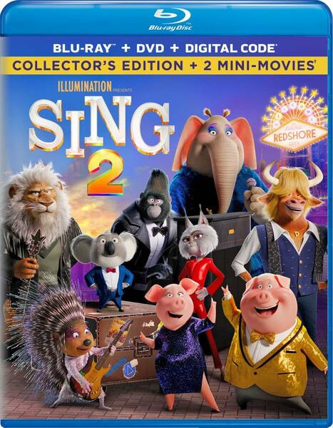 ☆新品・迅速発送☆Sing 2 Collector's Edition + Mini Movies Blu-ray シング2 欧米版 並行輸入品