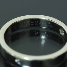 (カルティエ)Cartier 1Pダイヤ エングレーブド リング 7号(47)pt950 D8758_画像3