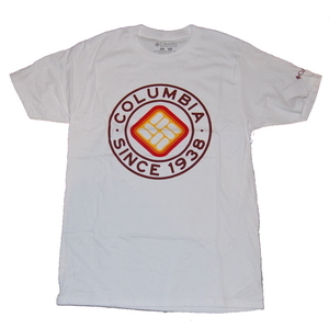 送料無料 ！columbia コロンビア USA限定 Tシャツ since1938 WHITE　S