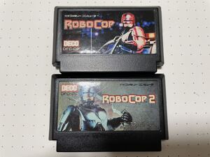 ☆FC 激 レア 希少 ROBOCOP ロボコップ 1 2 セット データイースト 横スクロールアクション ☆動作確認済 端子・除菌清掃済 同梱歓迎