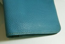 HERMES エルメス　ドゴンGM ブルー　二つ折り 長財布 TOGO 中古 _yo_画像7