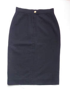 CHANEL Chanel узкая юбка чёрный размер 40 шерсть 100% б/у _yo