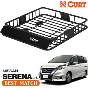 【CURT 正規品】ルーフラック ルーフバスケット ルーフキャリア 18115 105cm×94cm×14cm 日産 セレナ C27に！ ベースキャリアに取付