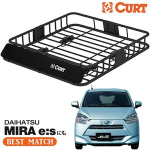 【CURT 正規品】ルーフラック ルーフバスケット ルーフキャリア 18115 105cm×94cm×14cm ダイハツ ミライースに！ ベースキャリアに取付