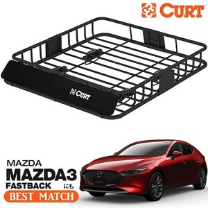 【CURT 正規品】ルーフラック ルーフバスケット ルーフキャリア 18115 105cm×94cm×14cm マツダ MAZDA3 BP系に！ ベースキャリアに取付