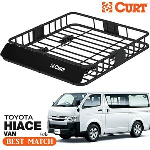 【CURT 正規品】ルーフラック ルーフバスケット ルーフキャリア 18115 105cm×94cm×14cm ハイエース HIACE VANに！ベースキャリアに取付