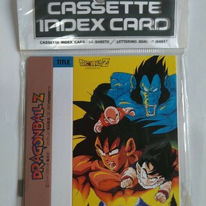ドラゴンボールZ カセットテープインデックスカード　4種類×各3枚　セット　ラベル