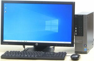 DELL Optiplex 3020-4150SF # 23 inch liquid crystal set # i3-4150/DVD multi /DisplayPort/ space-saving /Windows 10 desk top 