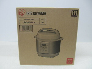 新品未開封 IRIS OHYAMA PC-EMA3[ホワイト]電気圧力鍋