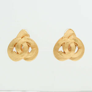 Chanel シャネル ハートモチーフ ココマーク イヤリング 刻印有97P ヴィンテージ　コスチューム　アクセサリー　vintage earrings