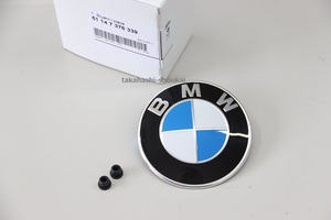 ◎BMW純正 フロントエンブレム+取付グロメット【51147376339＋51141807495】X6 F16 F86 xDrive35i・xDrive50i・X6M