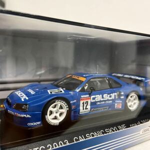 EBBRO 1/43 CALSONIC SKYLINE GT-R JGTC 2003 year #12 R34 NISSAN EBBRO Calsonic Nissan Skyline BNR34 minicar model car 