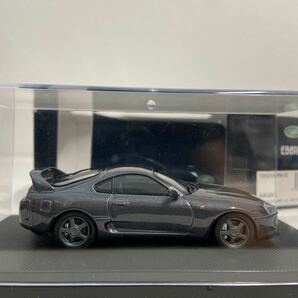 EBBRO 1/43 TOYOTA Supra RZ Gun Gray エブロ トヨタ スープラ JZA80 ガングレー 国産 旧車 名車 ミニカー モデルカーの画像10