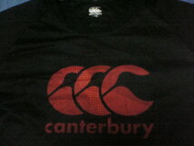 【Canterbury of New Zealand】カンタベリー・オブ・ニュージーランド ジュニア用半袖ブラックTシャツ 160サイズ 黒★ラグビー_画像3