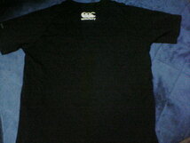 【Canterbury of New Zealand】カンタベリー・オブ・ニュージーランド ジュニア用半袖ブラックTシャツ 160サイズ 黒★ラグビー_画像2