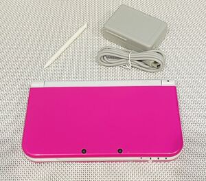 Newニンテンドー3DS LL ピンクホワイト 本体動作品 送料無料 付属品付き 任天堂3DS Nintendo