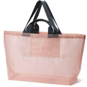 DEAN&DELUCA ディーン&デルーカ メッシュトートバッグ ピンク L トートバッグ