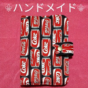 ハンドメイド お薬手帳ケース コカ・コーラ柄