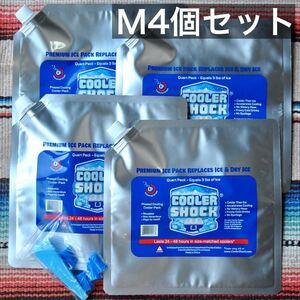 クーラーショック COOLER SHOCK【M4個セット】−7.8度を長時間維持するアメリカの保冷剤 クーラーボックス アウトドア