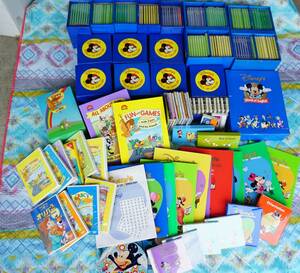 Disney World English* Disney world wing lishu^* set * large amount *zippy and me*fun and games*CD/DVD* English teaching material * unopened equipped * liquidation 