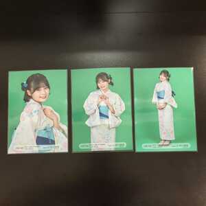 HKT48　村川緋杏　西日本シティ銀行　HKT48劇場限定　July　劇場限定　生写真　月別　3種コンプ 2022.7 2022年7月　